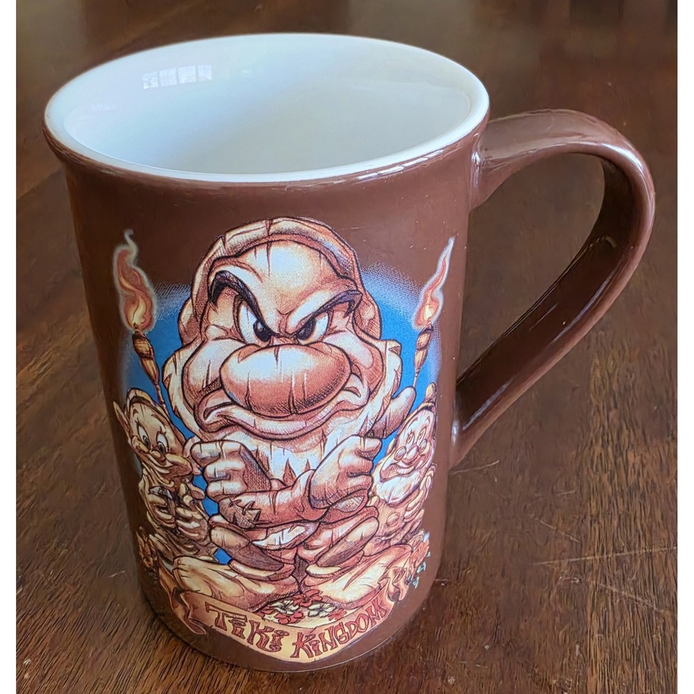 Disney Store Grumpy Brown Mug Coffee Cup Tea Drinkware Tiki